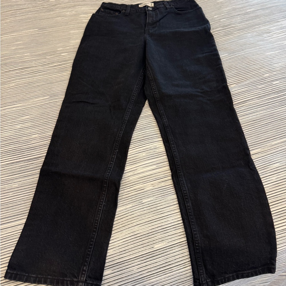 Abercrombie & Fitch Curve Love 90s Straight Ultra High Rise Jeans